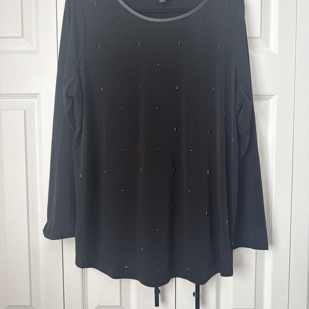 Worthington Women's Black Long Sleeve Top